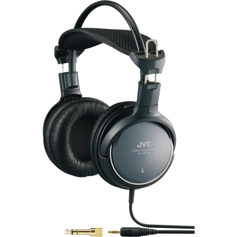 JVC HARX700 Precision Sound Full Size Headphones - Black - Image 1